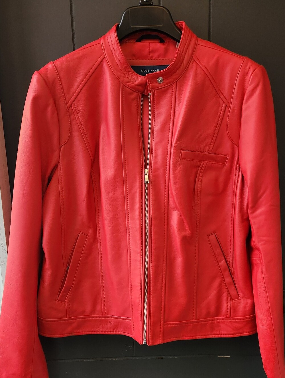 Cole Haan Red Leather Jacket